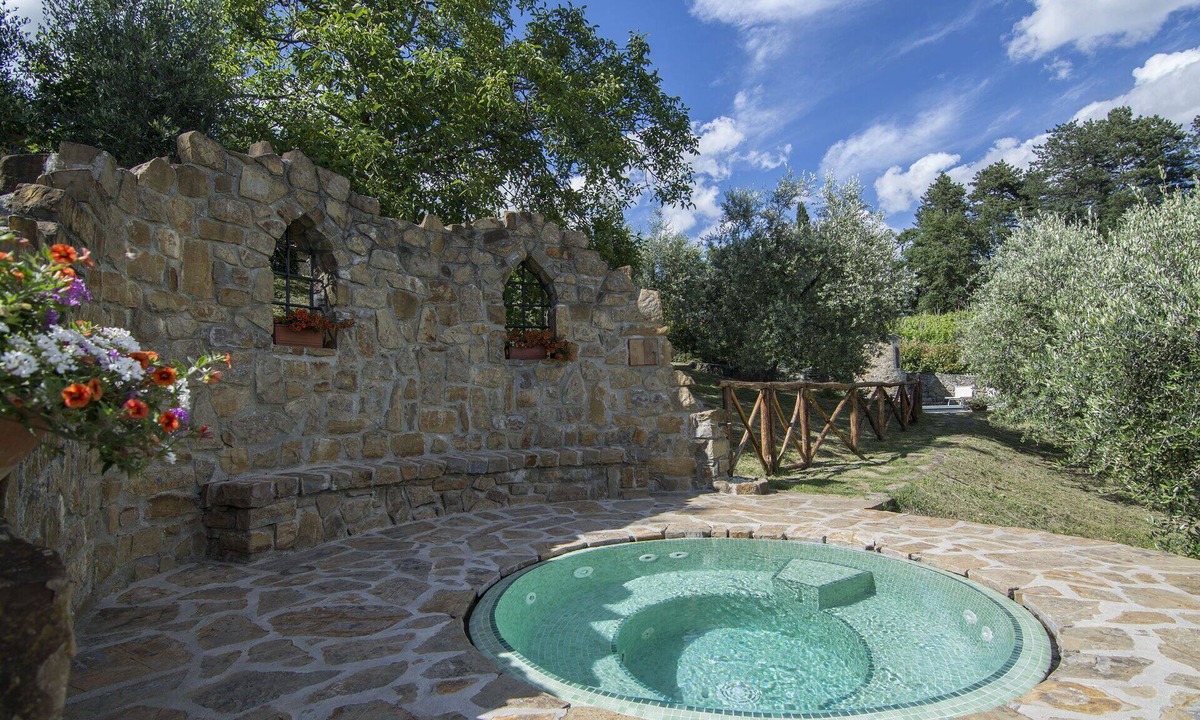 Borgo San Lorenzo Villa | Private Villa with A/C, private pool, hot tub, WIFI, sauna, TV, patio, pets allowed, panoramic view