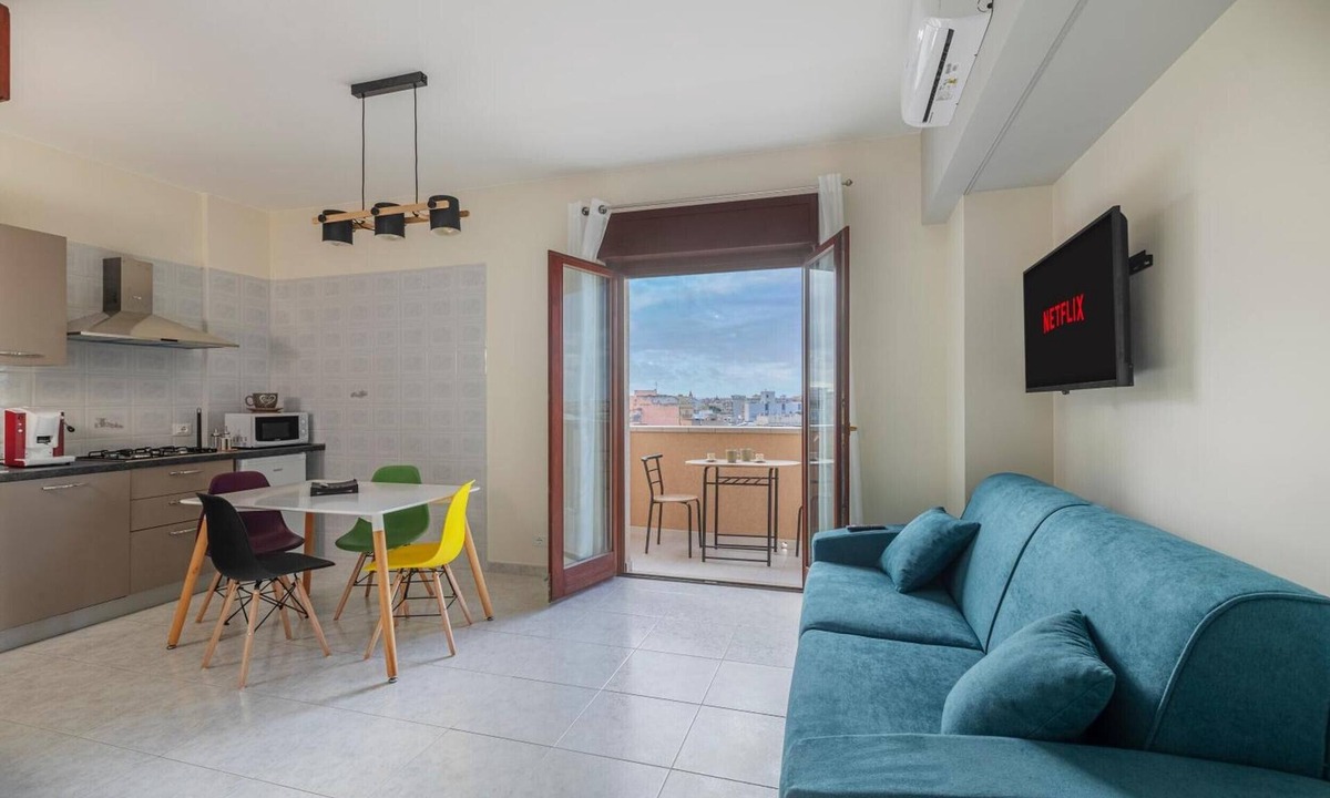 Casa Santa Apartment | Residence Imera Apartment with Sea View, Wi-Fi, and Air Conditioning
