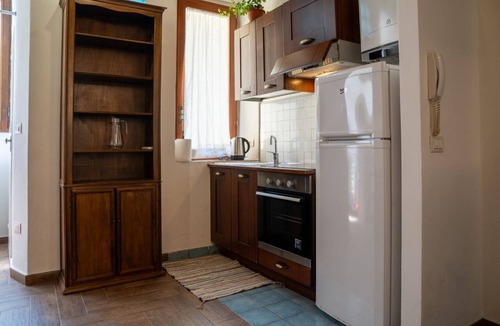 Ravenna Apartment | A comfortable 34 square-meter studio apartment that sleeps up to three people, located on the ground floor of a renovated building.The property enjoys a strategic location just steps from Ravenna's historic center, in a quiet residential area well-served