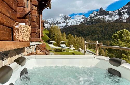Quartiere XXIV Don Bosco Ski Chalet | Chalet Paradise Sauna and Panoramic Views of Monte Rosa and the Matterhorn