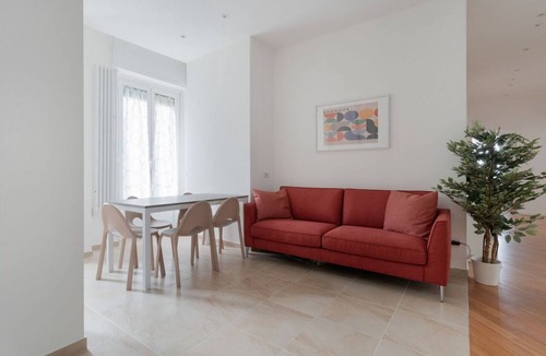 San Vittore Apartment | GuestHost - A modern and spacious 142 square meters apartment, perfect for five people, located on the second floor of a building with an elevator (NOT accessible to guests with disabilities).The property is just steps from the S. Agostino metro station,