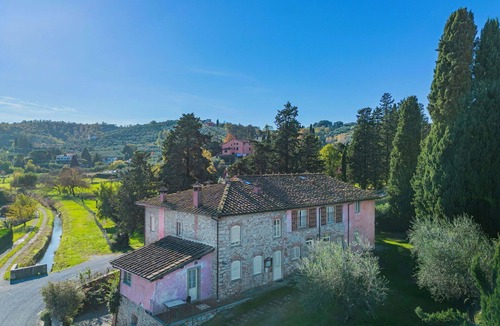 San Michele di Moriano Villa | Lovely apartment in villa for 4 people with WIFI, A/C, pool, TV and patio
