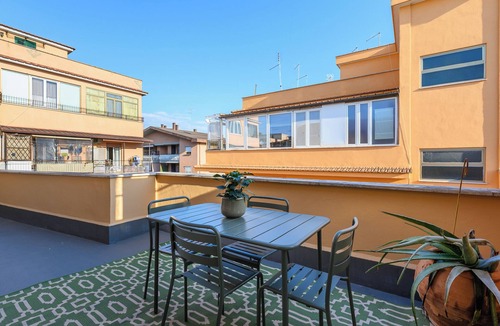 Quartiere XXVII Primavalle Apartment | Spacious bright and cozy penthouse with terrace close to metro station