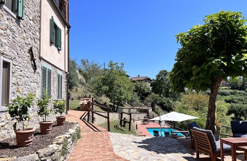 Mologno Villa | Stunning villa with private pool, panoramic views, walk to medieval village