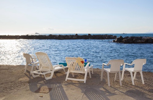 Massa Lubrense Villa | Villa del Sole with Sea View, Direct Sea Access, Parking and Air Conditioning