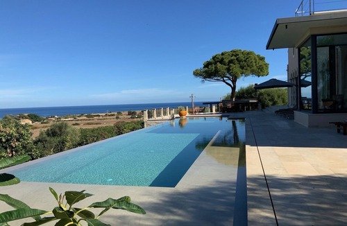 Syracuse Villa | Villa OLEANDRA: Luxe, daily service, sea & sunset impressive views, 24mt pool