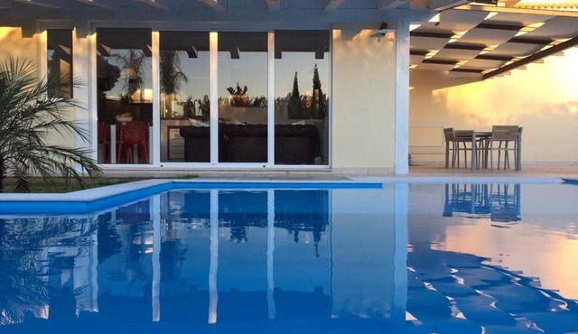 90 sqm flat in villa with individual pool and garden