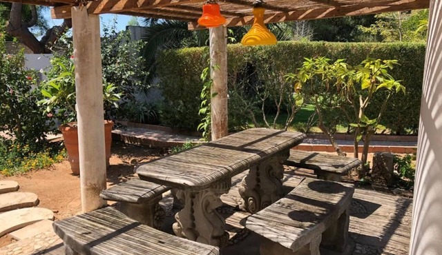 Available July 4–18: CASA ROSSA with a garden overlooking the sea