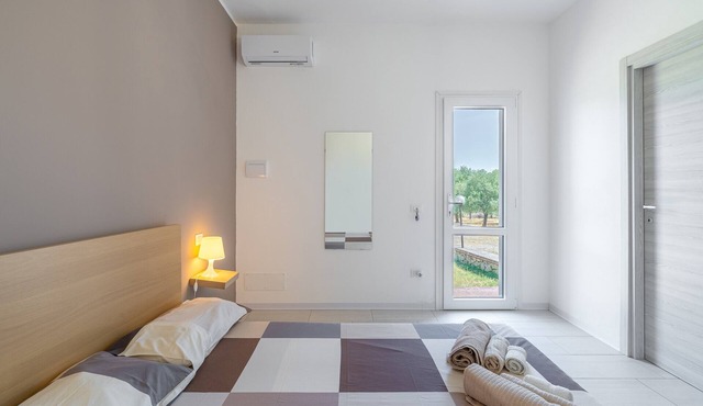 Bedroom in Villa with Pool, Wi-Fi and Air Conditioning