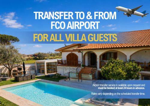 HeySuite Villa - Luxury House Fiumicino - navetta FCO su richiesta