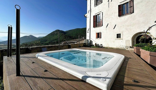 Historic palace overlooking Piana di Navelli