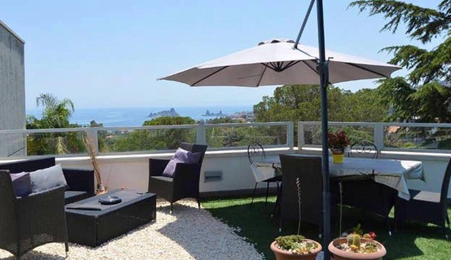 Homerez - Studio 15 km away from the beach for 2 ppl. with sea view at Acireale