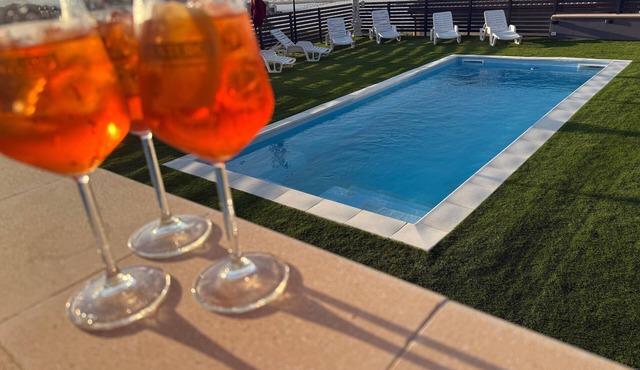 Villa "Nicolai - First Floor" with Mountain View, Shared Pool, and Private Terrace