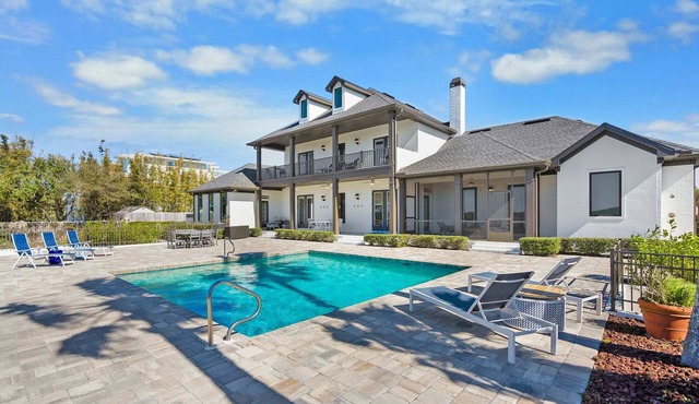 Waterfront Home w Patio, Heated Pool, Dock, Beach in St. Augustine
