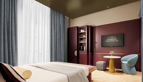Deluxe Room, 1 Queen Bed, Balcony, City View